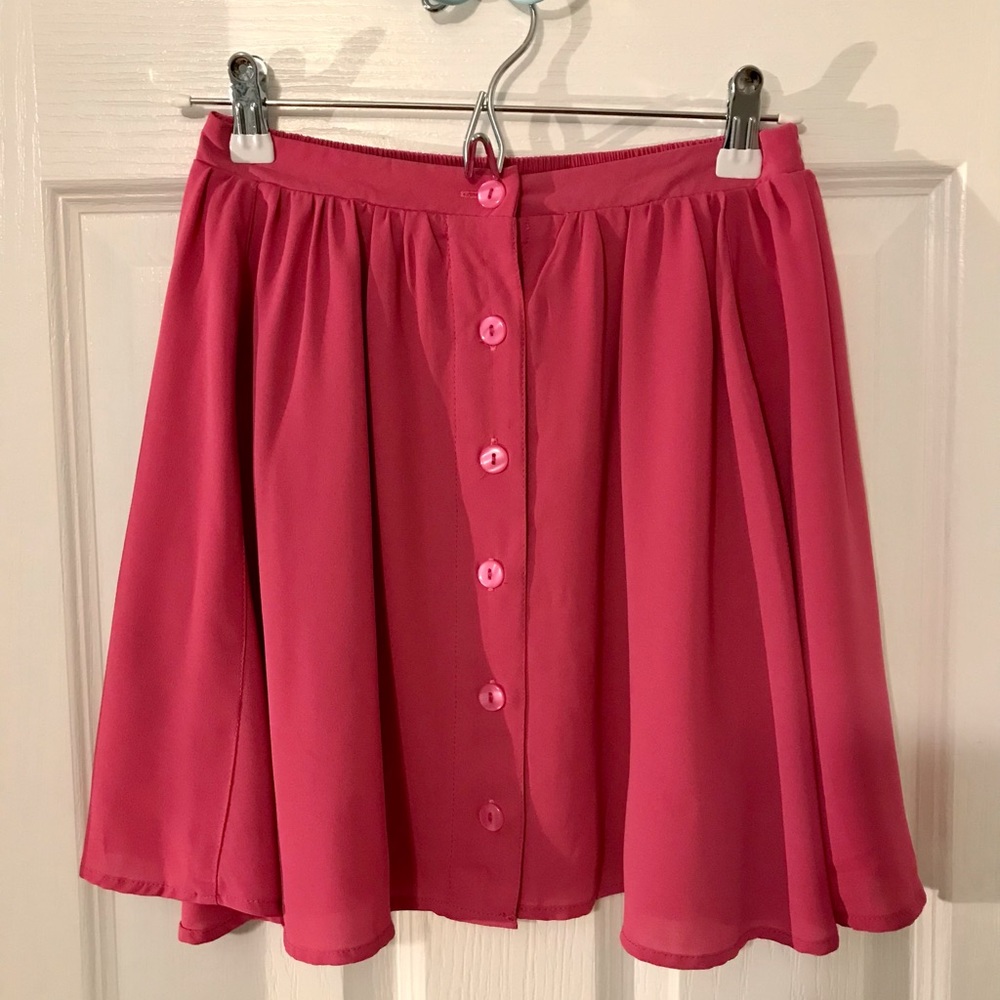 SMALL MINKPINK FLOWY BUTTON UP SKIRT